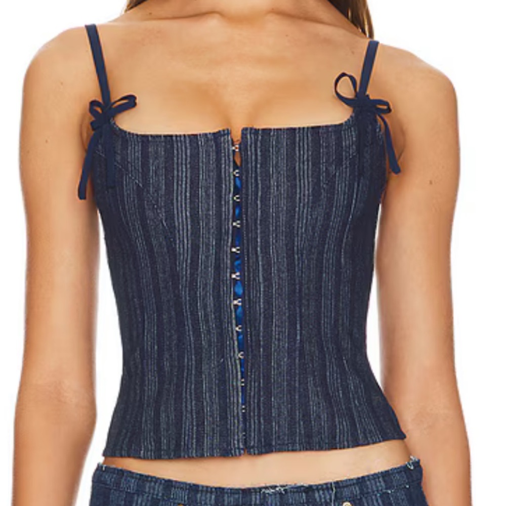 Denim Corset Top